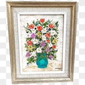 Painting Has Oil Framed Bouquet Of Flowers"  Src="https - Bouquet, HD Png Download - framed painting png